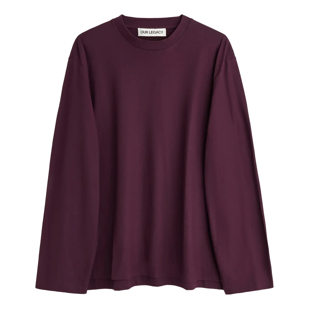 Our Legacy Box Longsleeve - Damson High Twist Jersey Longsleeve Our Legacy 