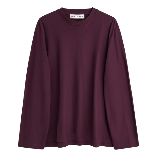 Our Legacy Box Longsleeve - Damson High Twist Jersey Longsleeve Our Legacy 