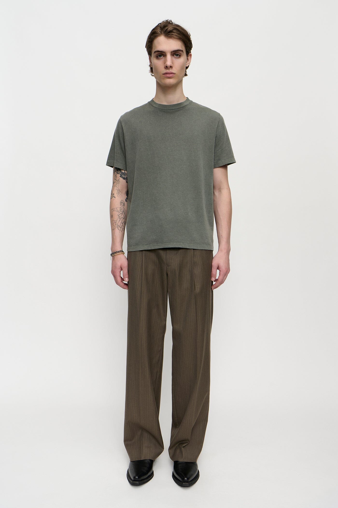 Our Legacy - Box T-Shirt - Worn Olive Legacy Jersey T-skjorte Our Legacy 