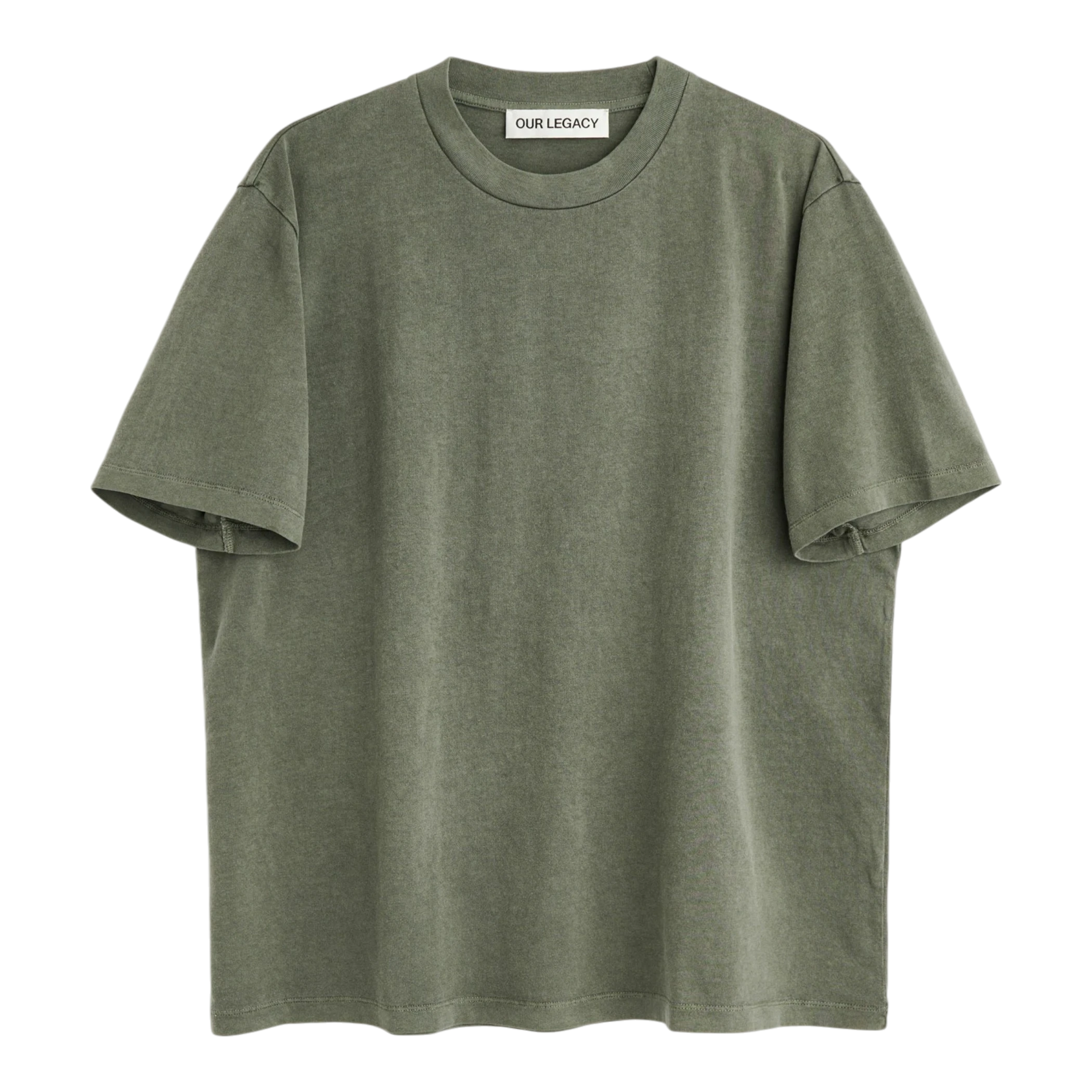 Our Legacy - Box T-Shirt - Worn Olive Legacy Jersey T-skjorte Our Legacy 