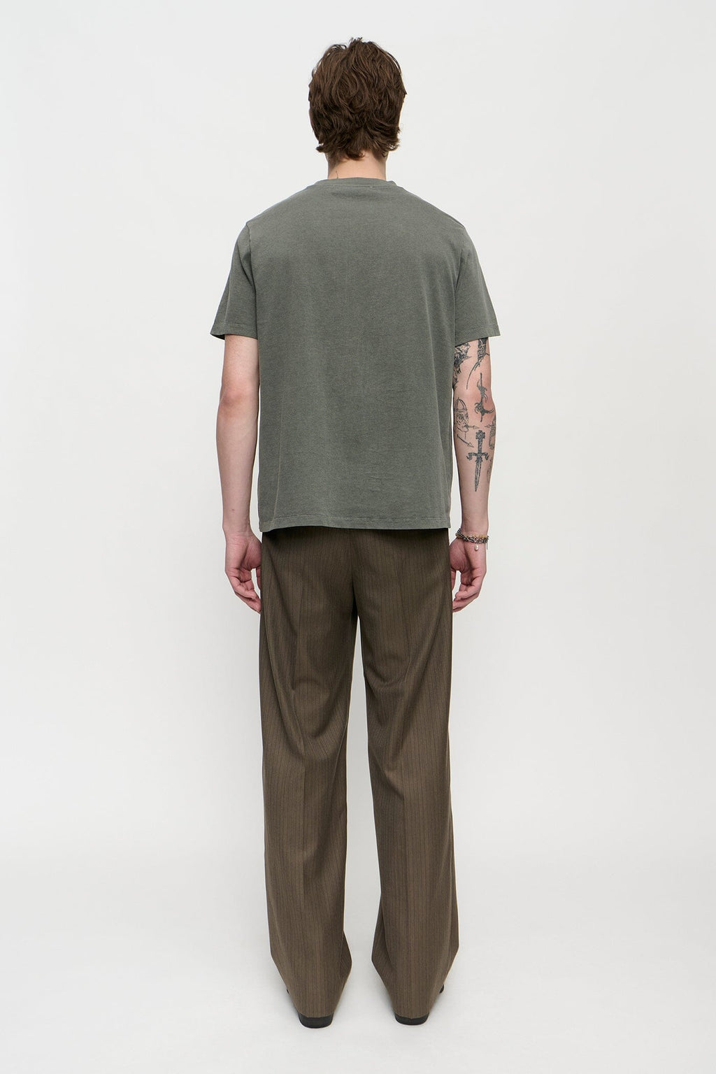 Our Legacy - Box T-Shirt - Worn Olive Legacy Jersey T-skjorte Our Legacy 
