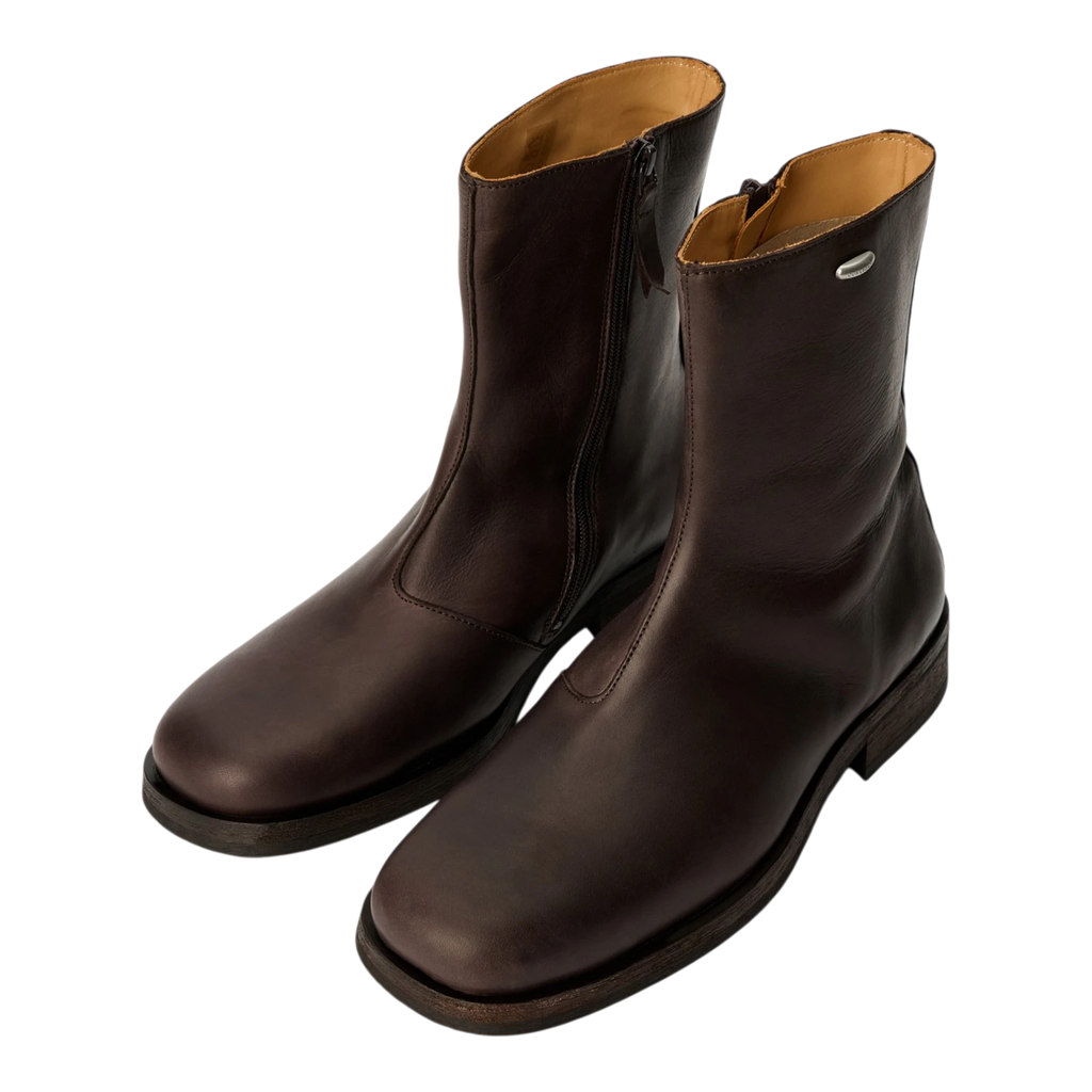 Our Legacy - Camion Boot - Matted Brown Waxed Bovine Sko Our Legacy 