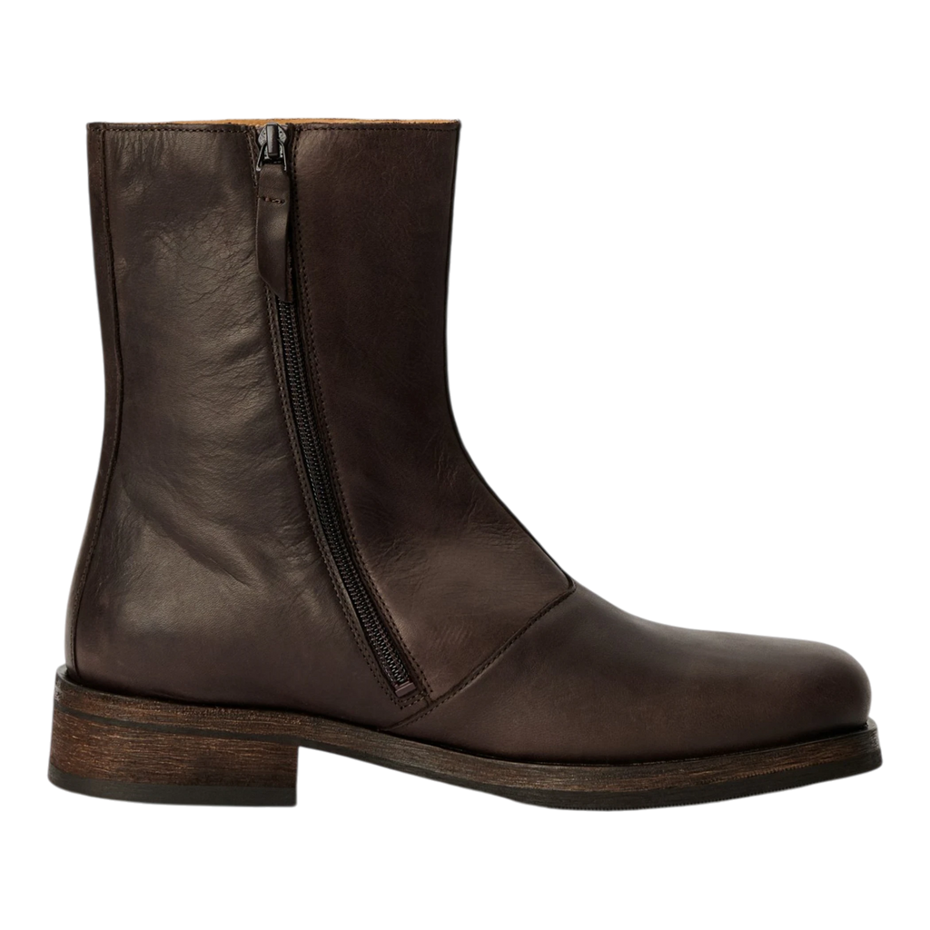 Our Legacy - Camion Boot - Matted Brown Waxed Bovine Sko Our Legacy 