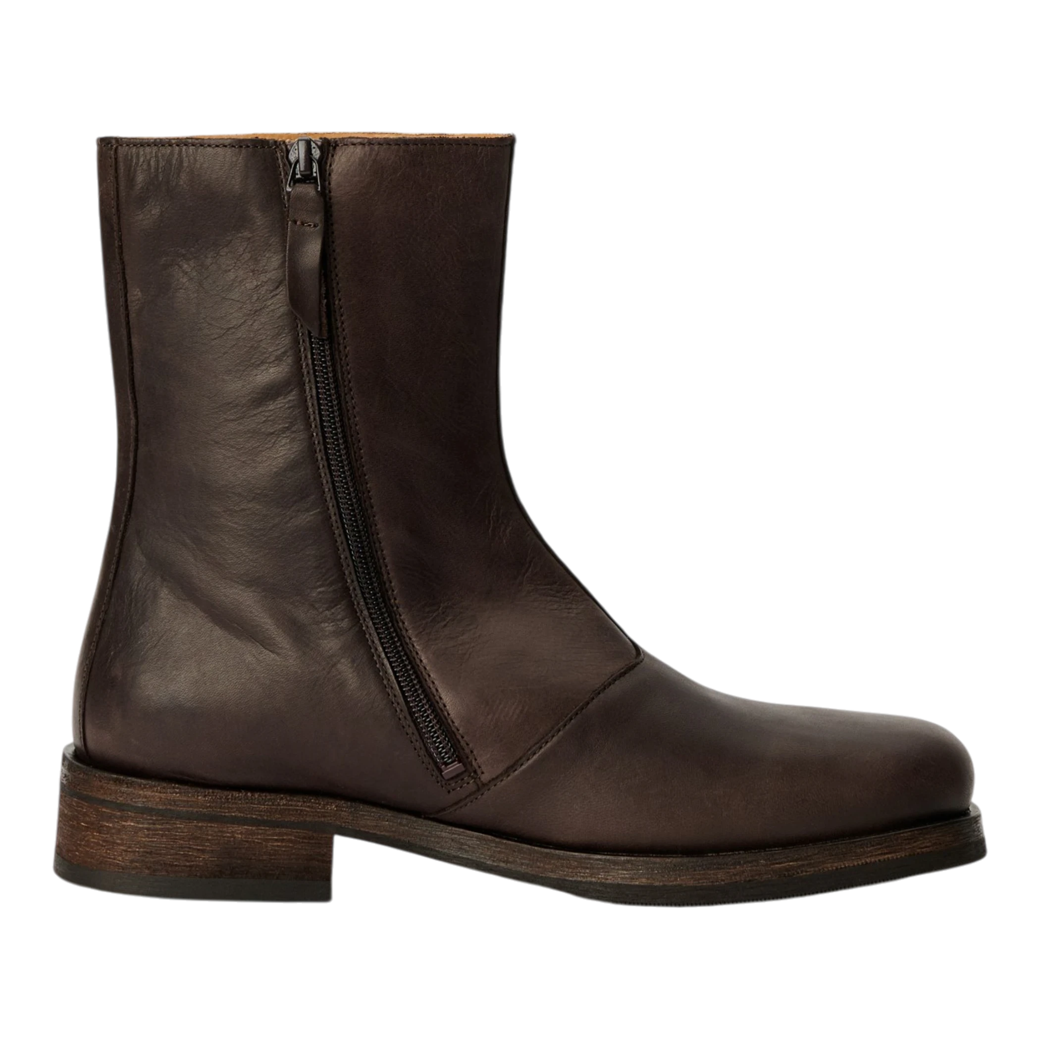 Our Legacy - Camion Boot - Matted Brown Waxed Bovine Sko Our Legacy 