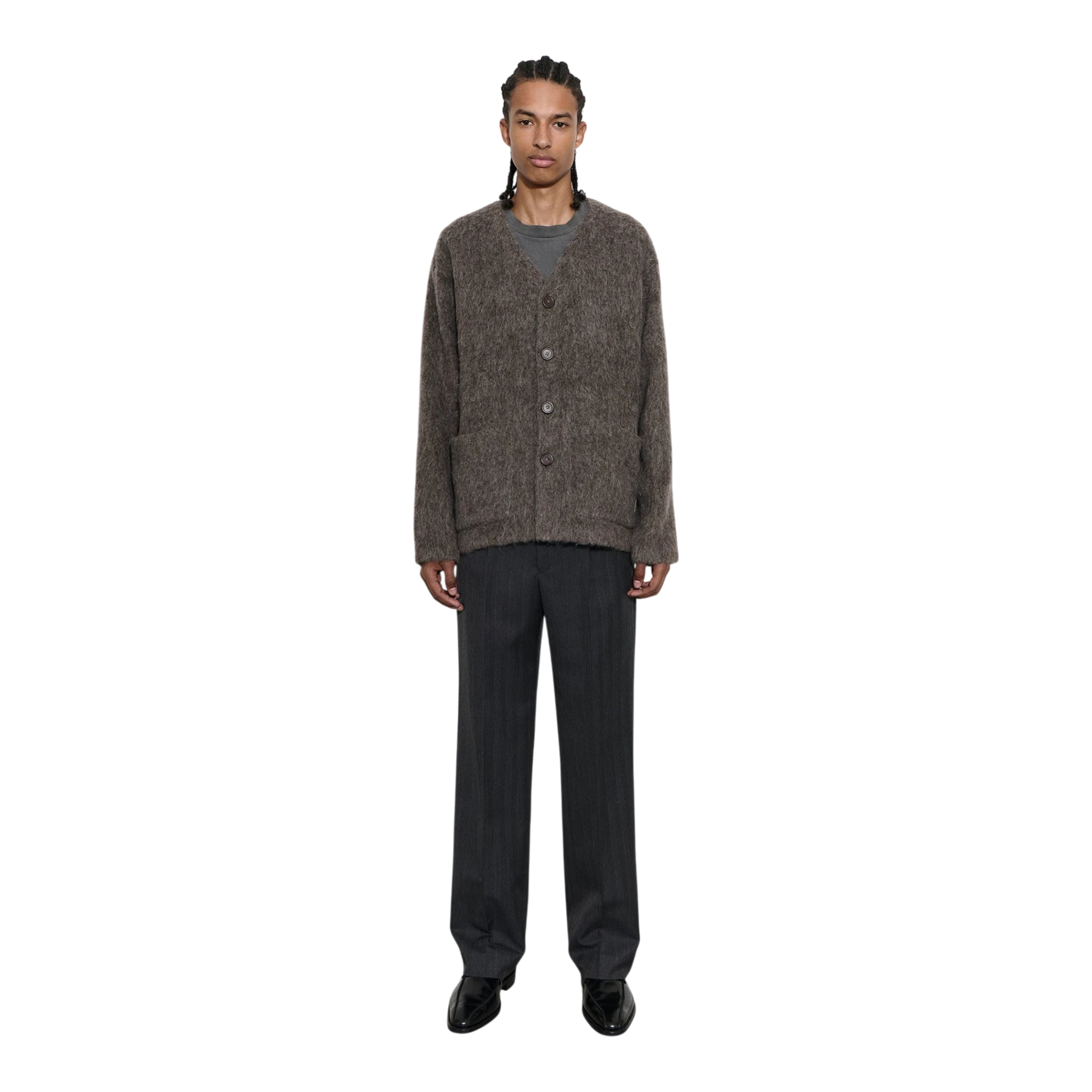 Our Legacy - Cardigan - Mole Grey Hairy Wool Knitwear Our Legacy 