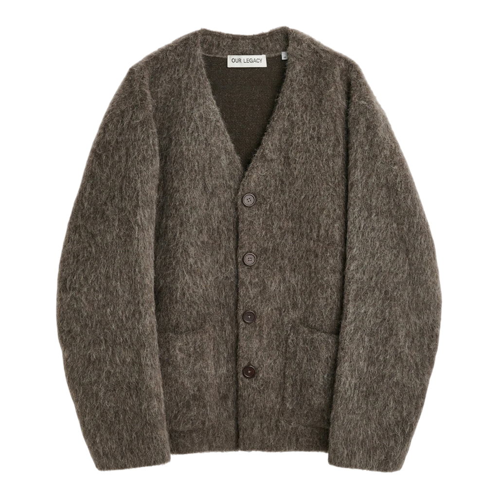Our Legacy - Cardigan - Mole Grey Hairy Wool Knitwear Our Legacy 