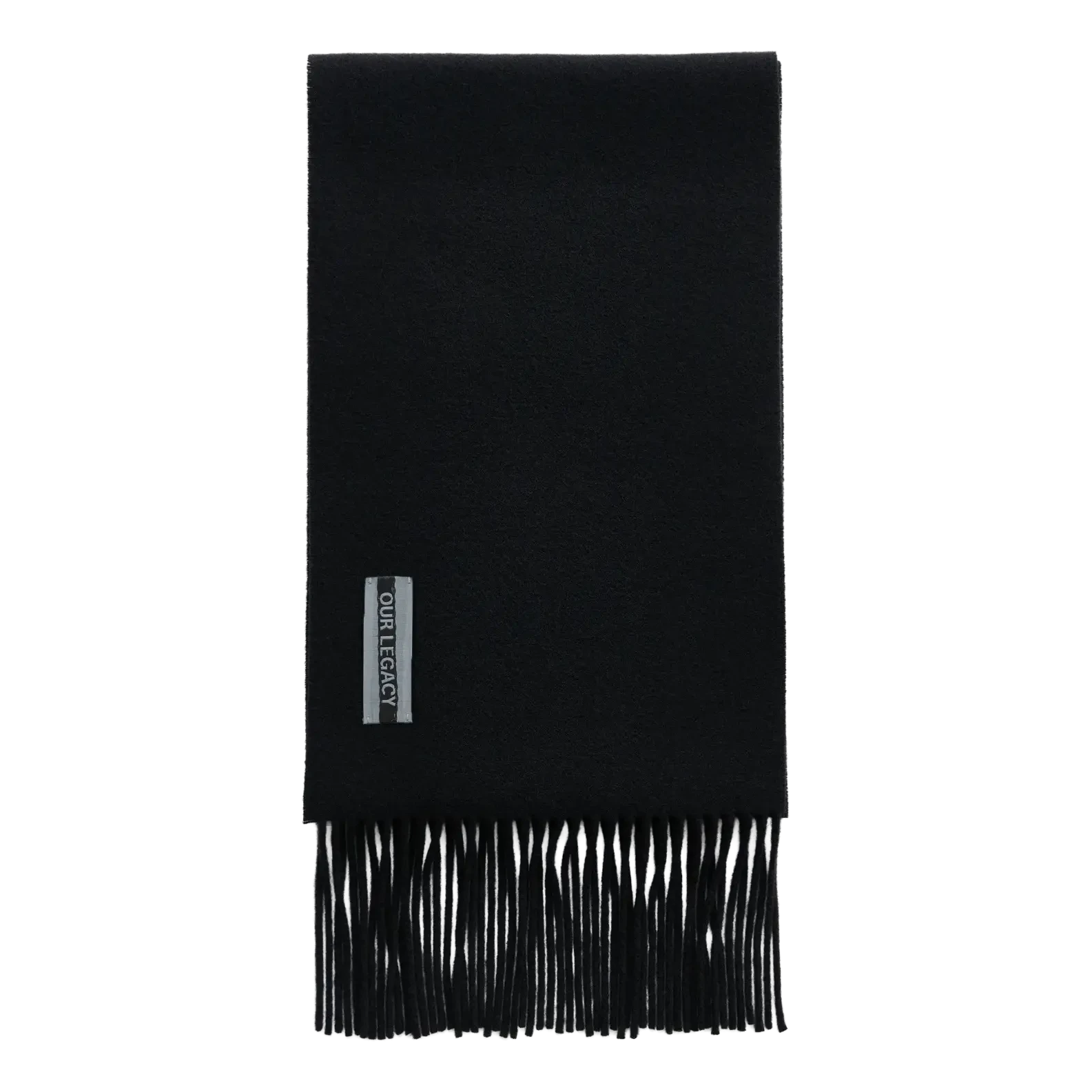 Our Legacy Estate Scarf - Black Double Wool Scarf Our Legacy 
