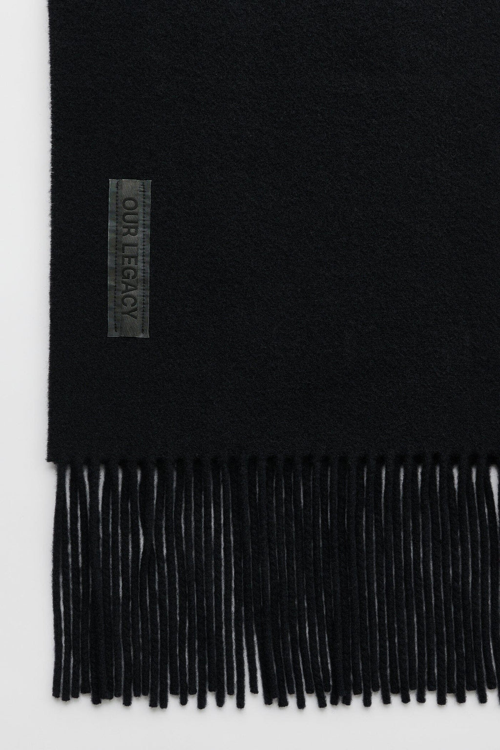 Our Legacy - Estate Scarf - Black Double Wool Skjerf Our Legacy 