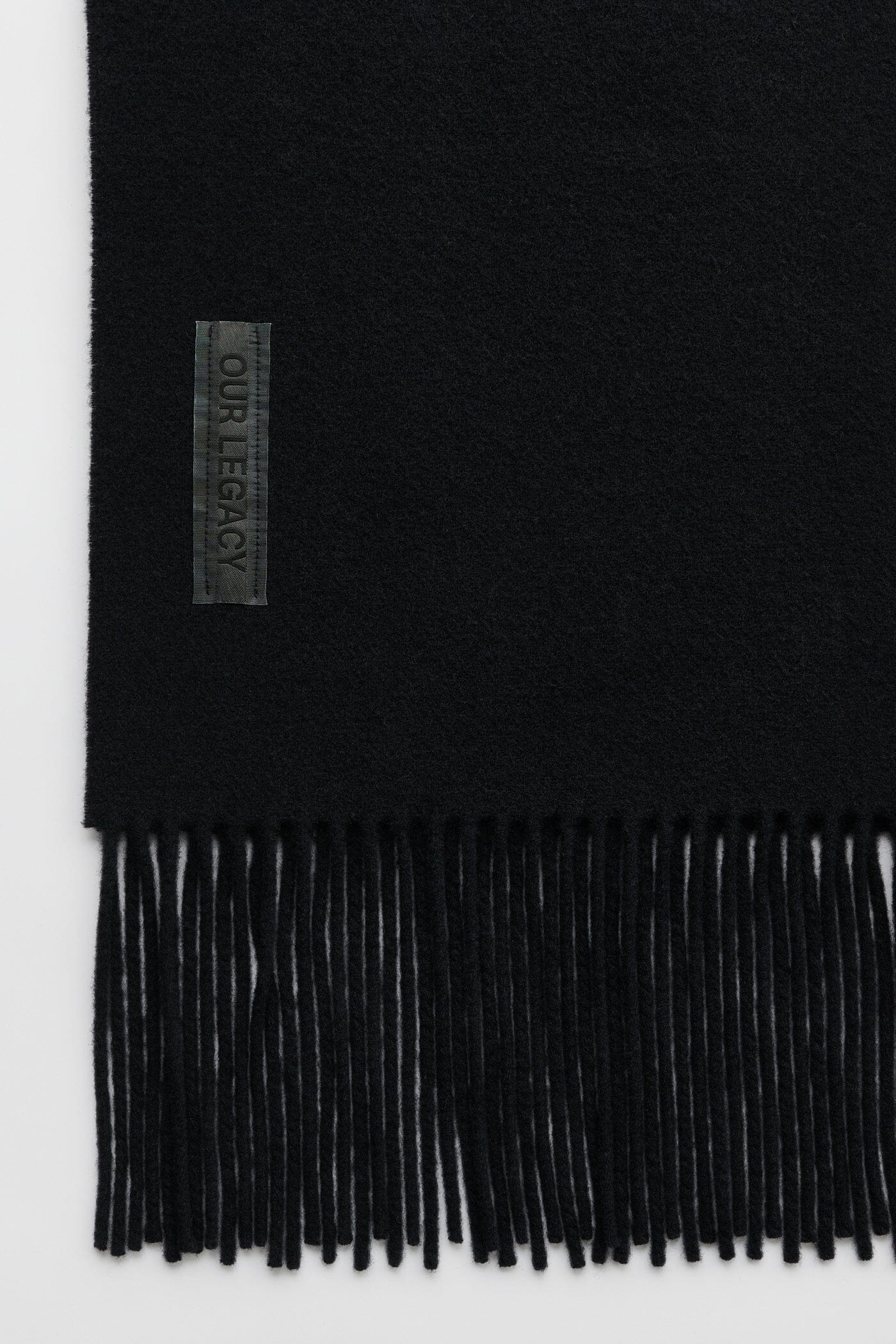 Our Legacy - Estate Scarf - Black Double Wool Skjerf Our Legacy 