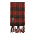 Our Legacy - Estate Scarf - Burnt Red Plaid Fuzzy Alpaca Skjerf Our Legacy 