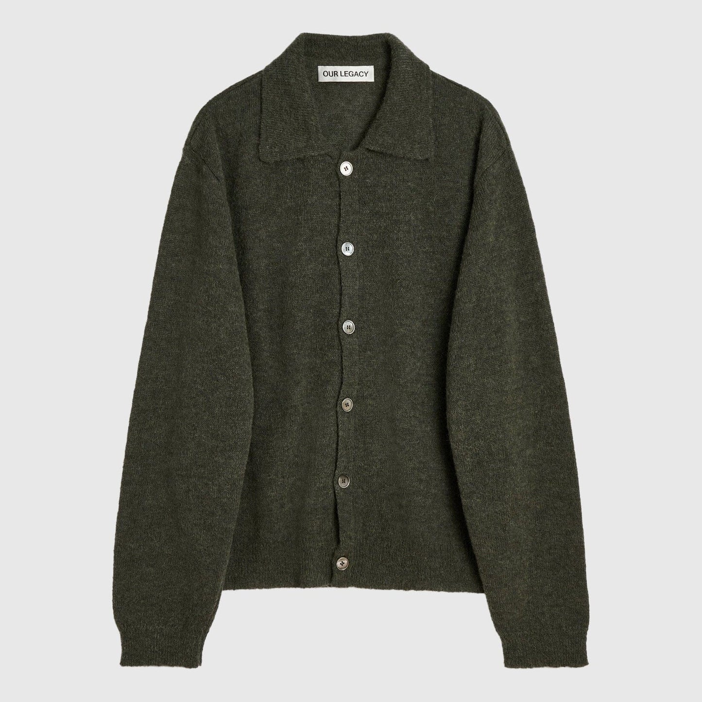 Our Legacy Evening Polo - Green Moss Cardigan Our Legacy 