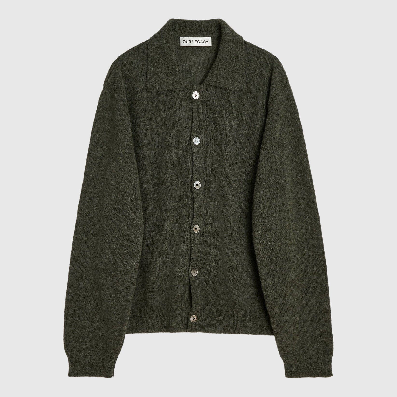 Our Legacy Evening Polo - Green Moss Cardigan Our Legacy 