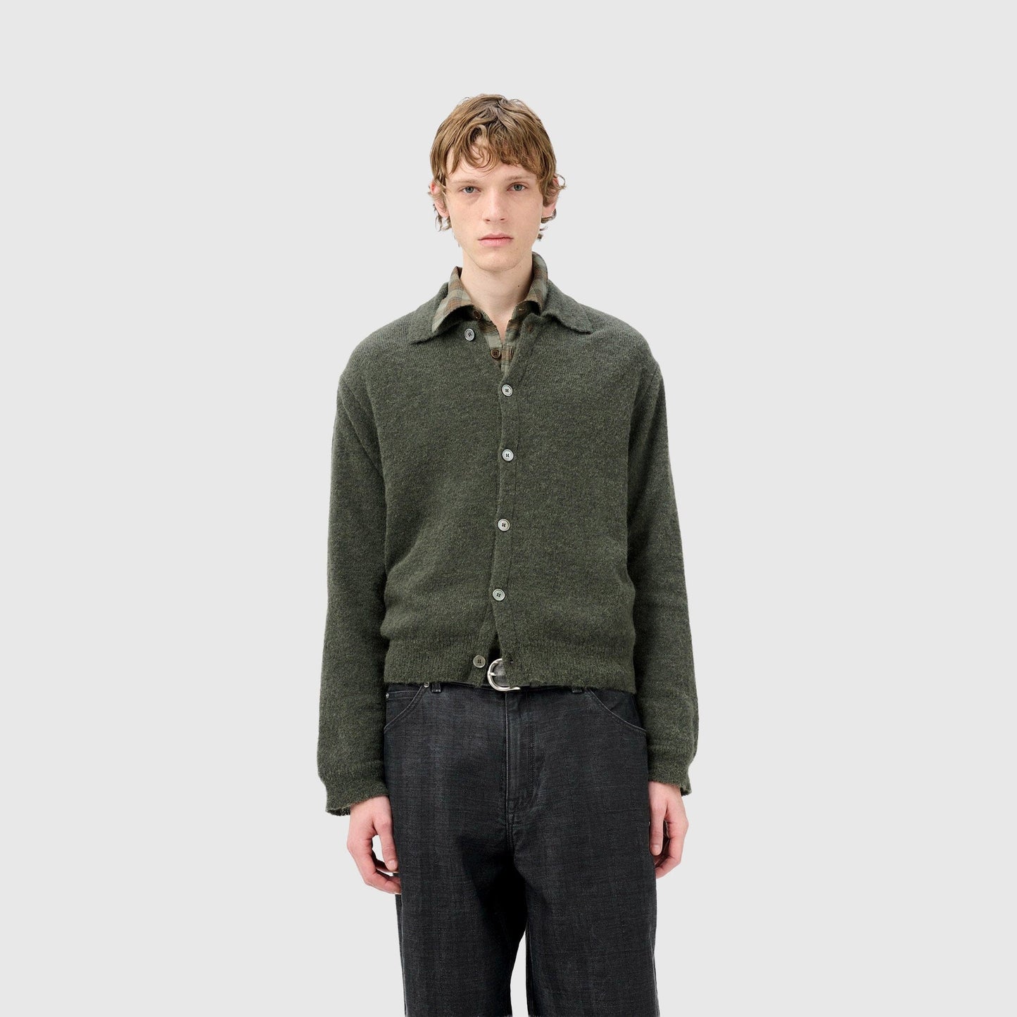 Our Legacy Evening Polo - Green Moss Cardigan Our Legacy 