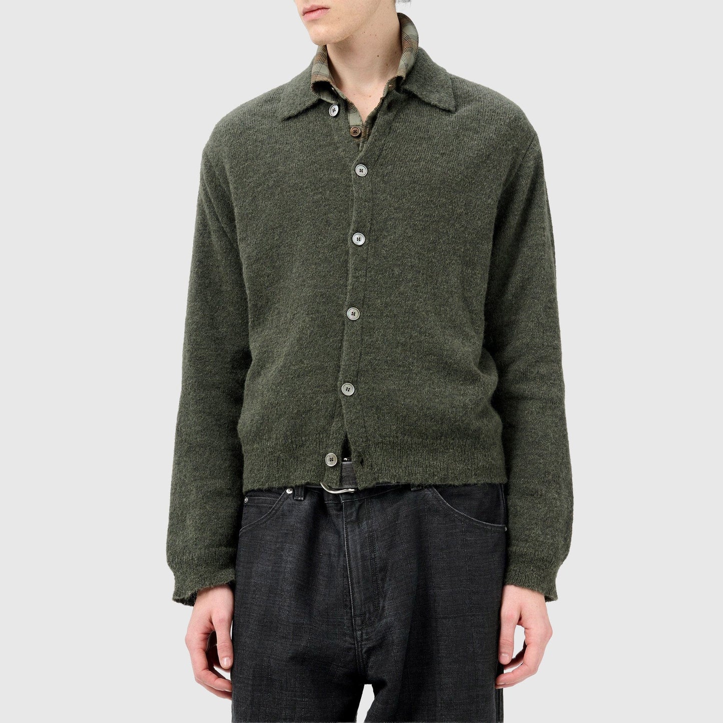 Our Legacy Evening Polo - Green Moss Cardigan Our Legacy 