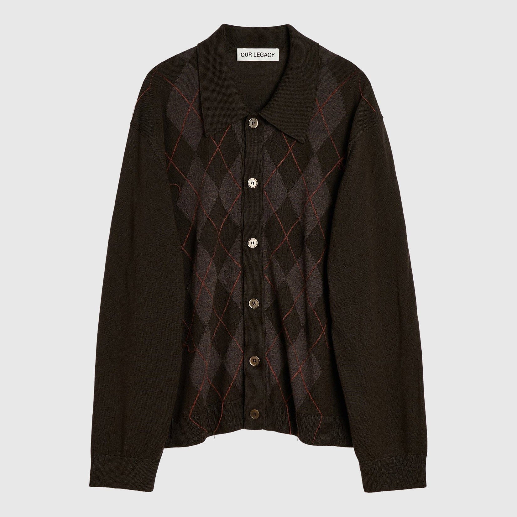 Our Legacy Evening Polo - Pub Argyle Cardigan Our Legacy 