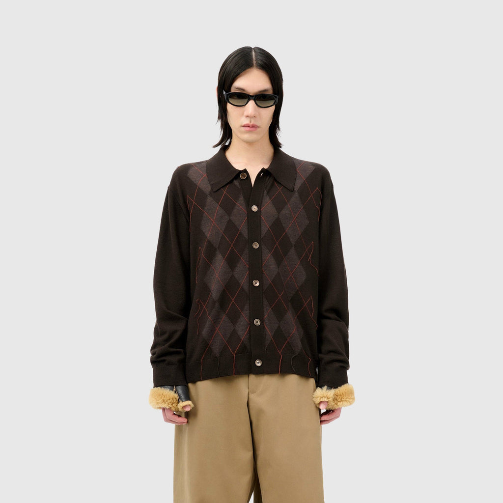 Our Legacy Evening Polo - Pub Argyle Cardigan Our Legacy 