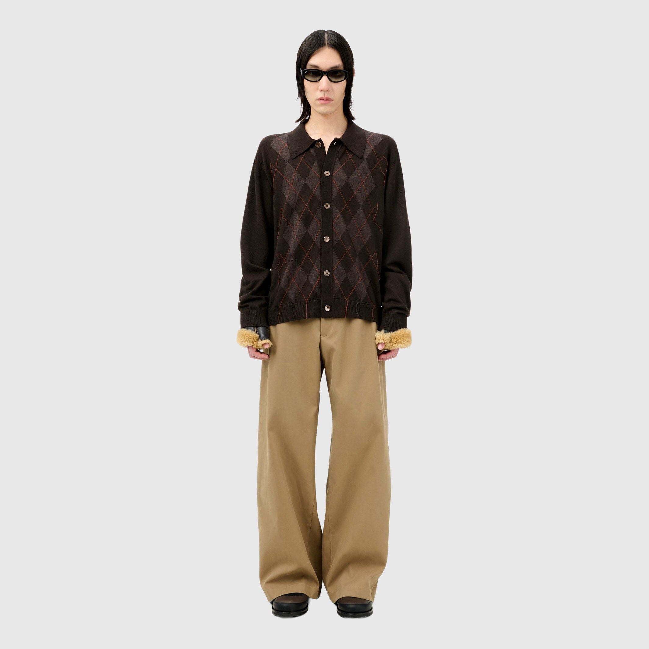 Our Legacy Evening Polo - Pub Argyle Cardigan Our Legacy 