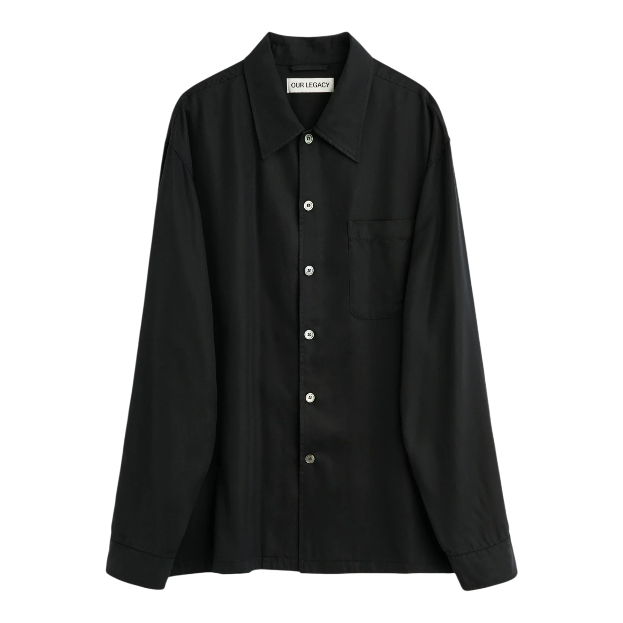 Our Legacy Every Shirt Draping Black Lyocell main product image