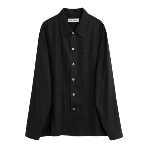 Our Legacy Every Shirt Draping Black Lyocell main product image