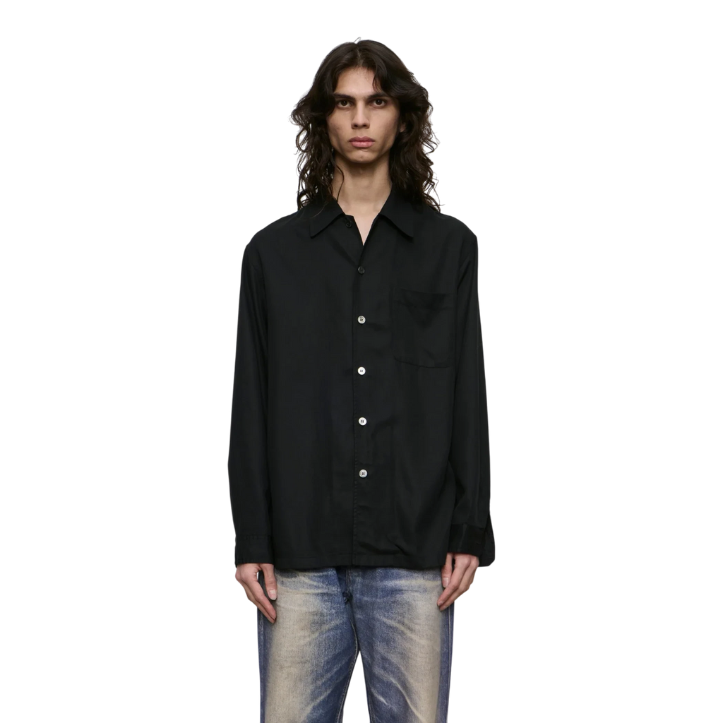 Our Legacy - Every Shirt - Draping Black Lyocell Skjorte Our Legacy 