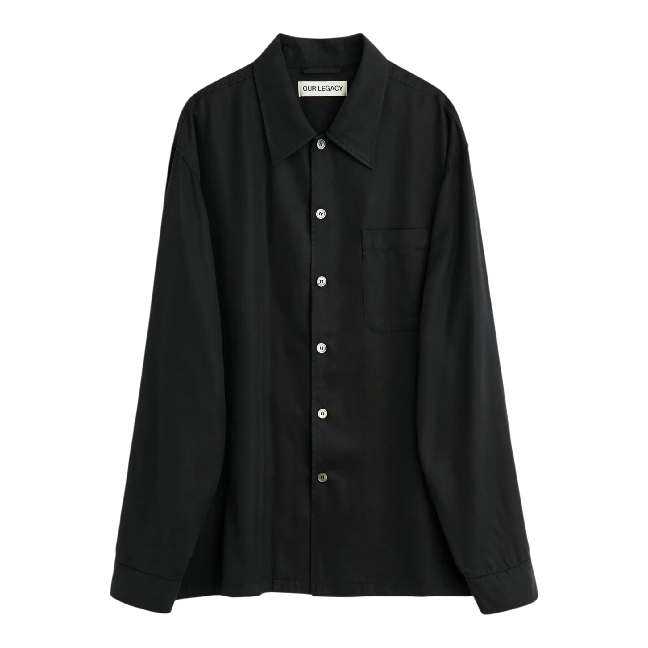 Our Legacy - Every Shirt - Draping Black Lyocell Skjorte Our Legacy 