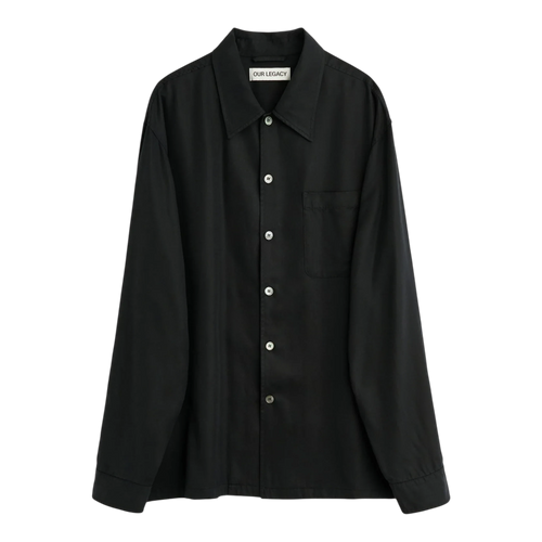 Our Legacy - Every Shirt - Draping Black Lyocell Skjorte Our Legacy 