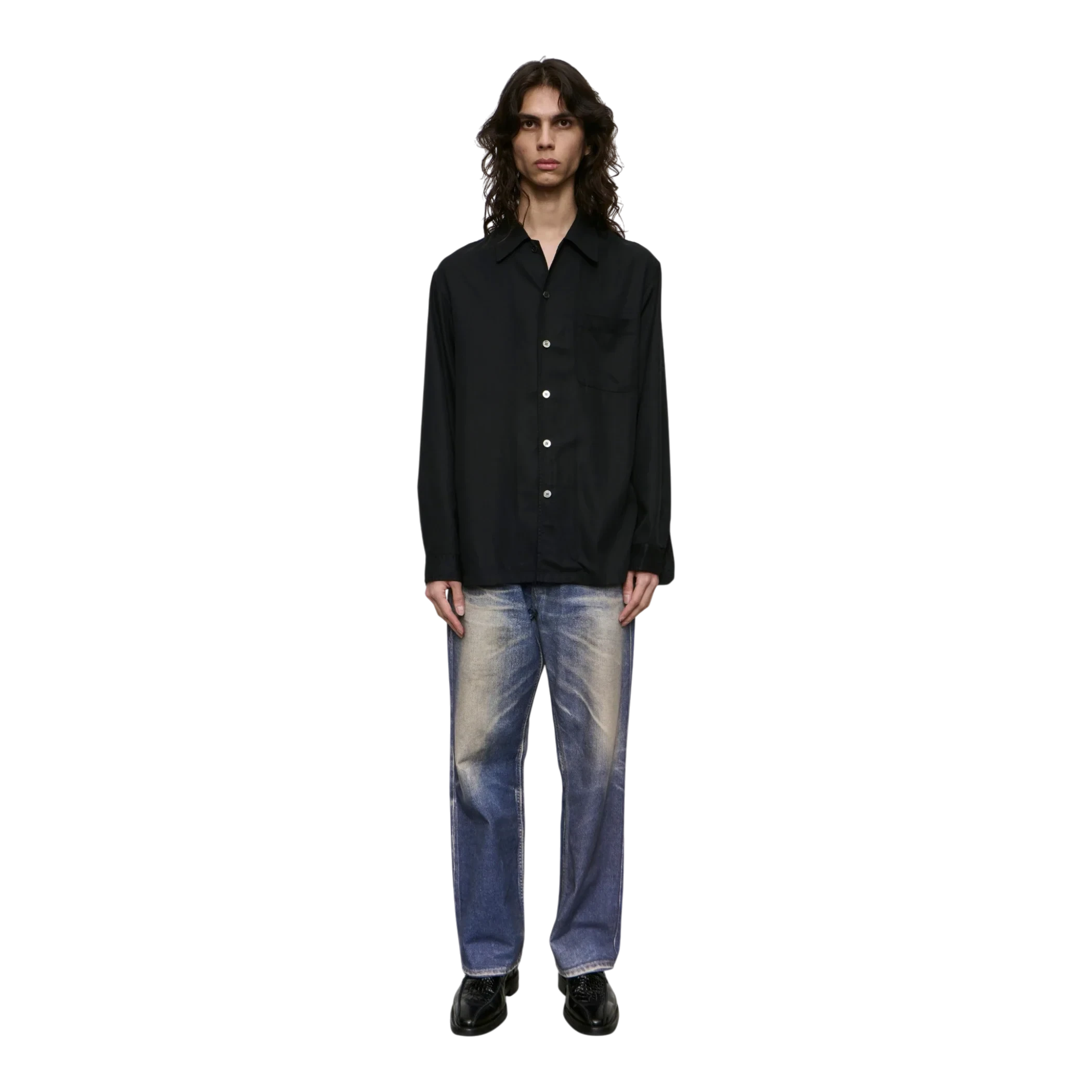 Our Legacy - Every Shirt - Draping Black Lyocell Skjorte Our Legacy 