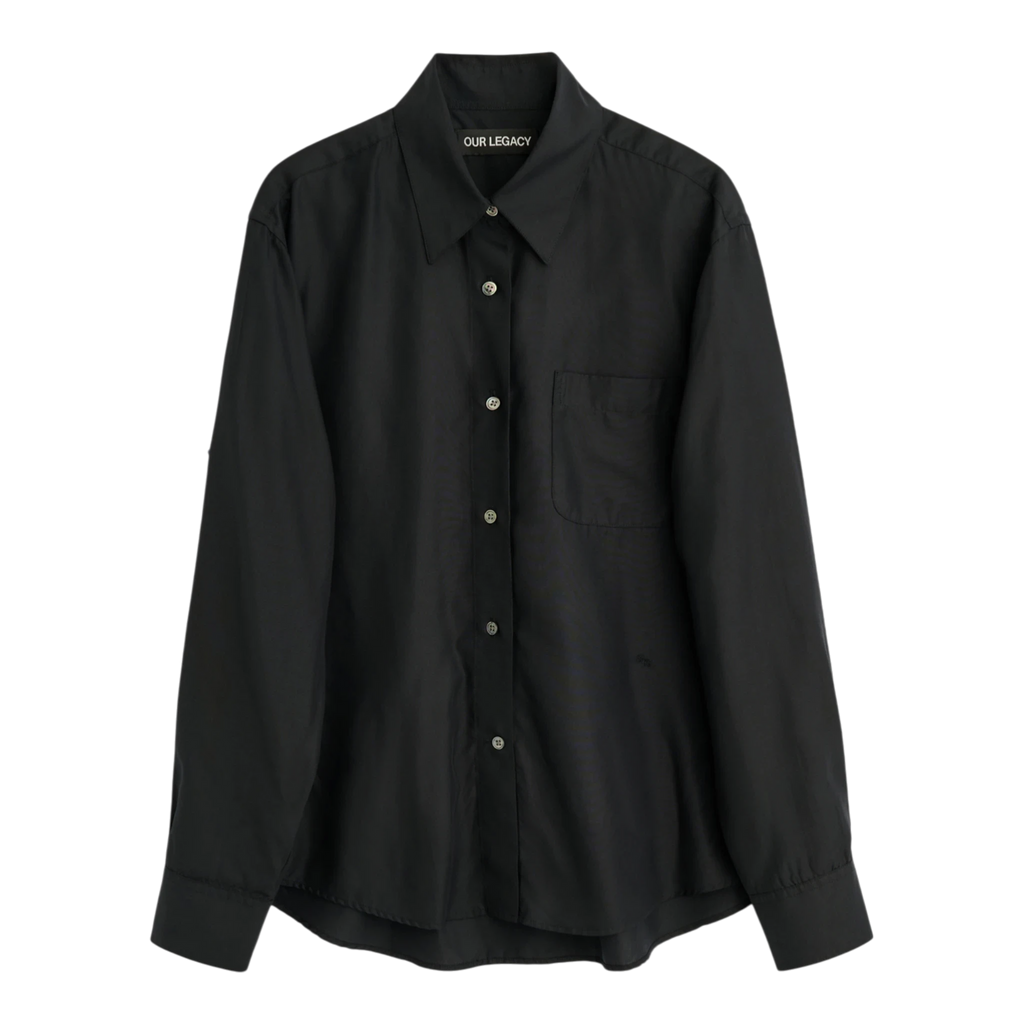 Our Legacy Forever Shirt - Black Liquid Tencel Shirt Our Legacy 