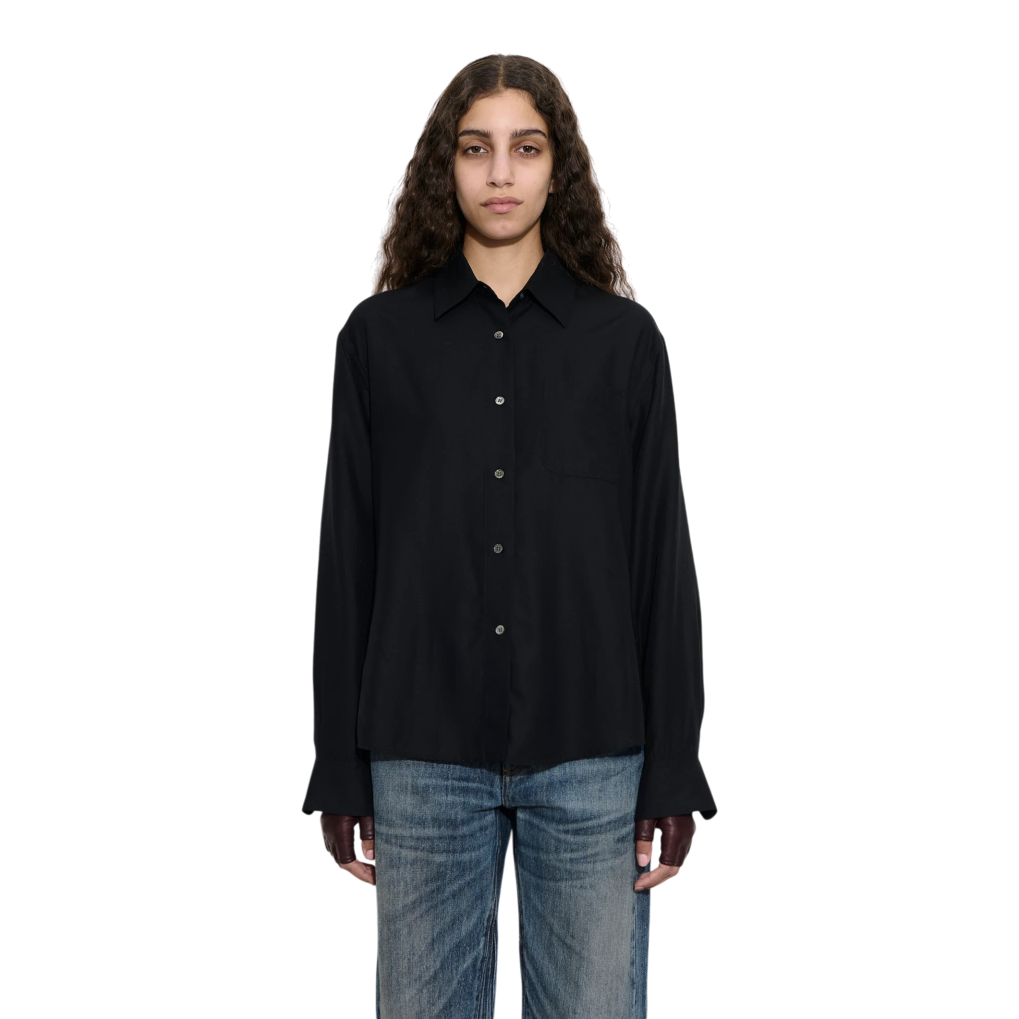 Our Legacy Forever Shirt - Black Liquid Tencel Shirt Our Legacy 