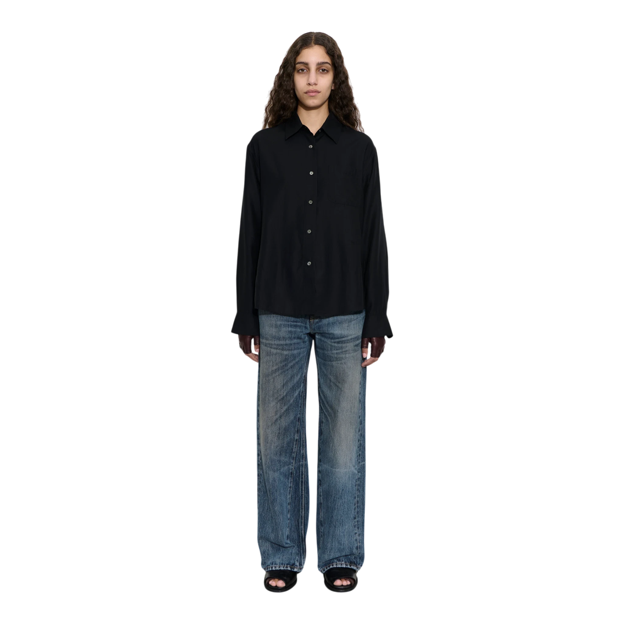 Our Legacy Forever Shirt - Black Liquid Tencel Shirt Our Legacy 