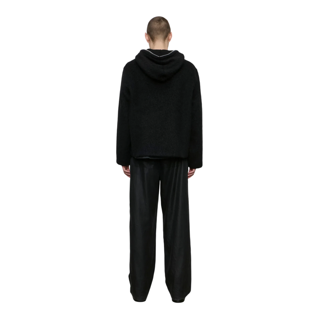 Our Legacy - Full Zip Hood - Black Hairy Wool Knitwear Our Legacy 