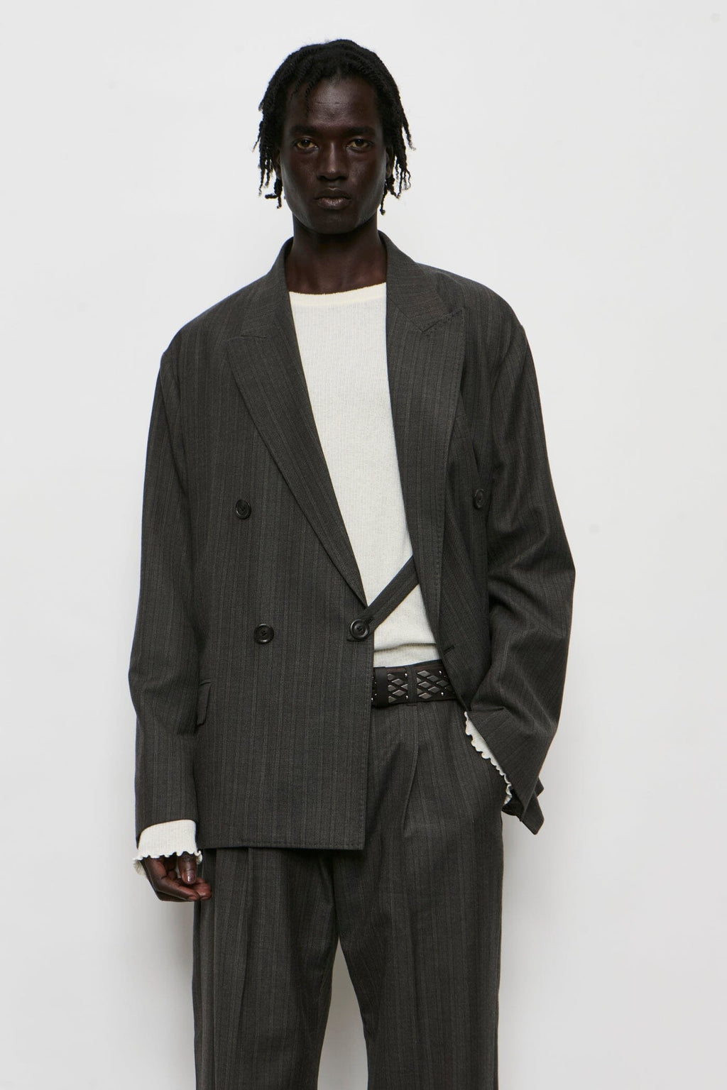 Our Legacy - Halt Blazer - Phase Stripe Motion Woolcot Jakke Our Legacy 