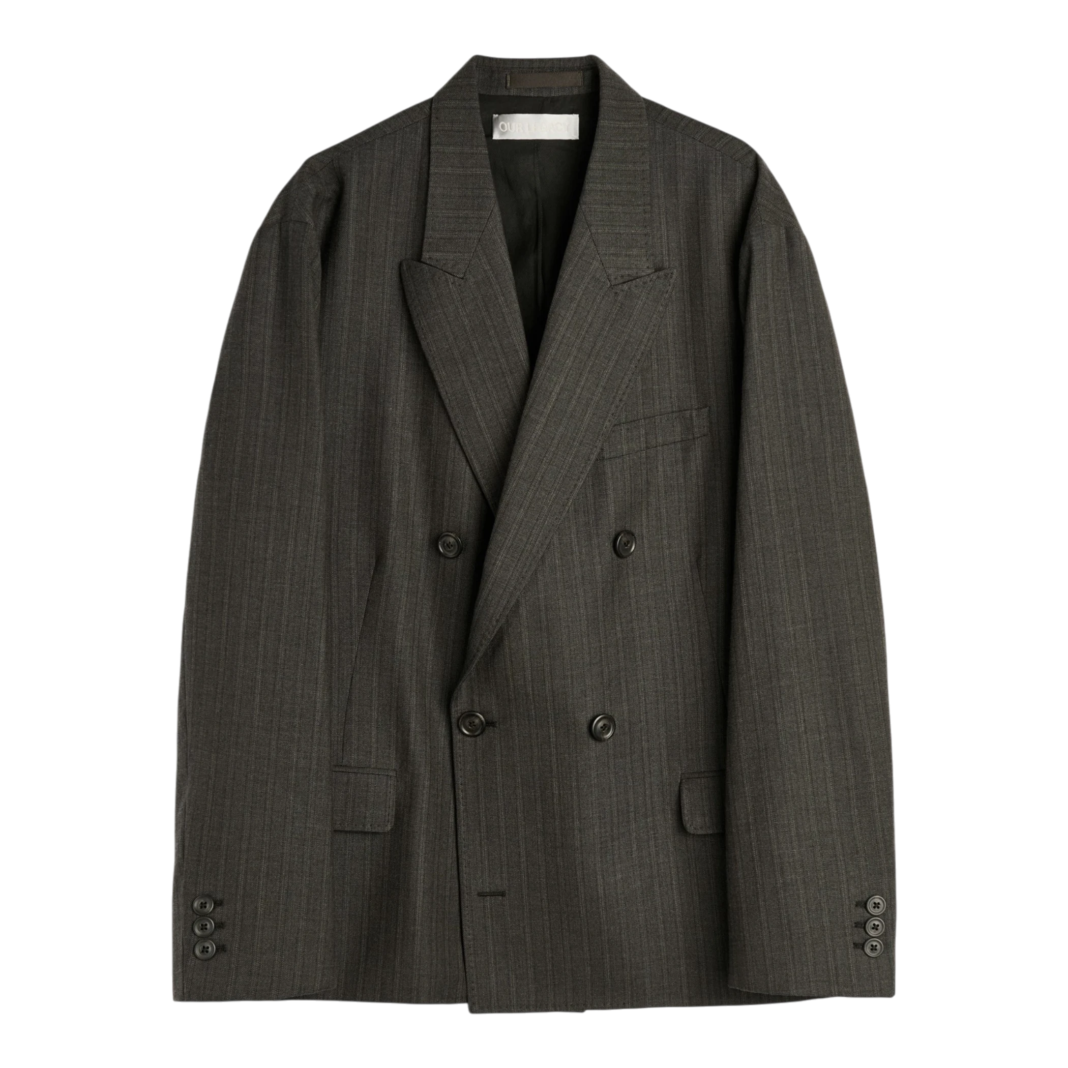 Our Legacy - Halt Blazer - Phase Stripe Motion Woolcot Jakke Our Legacy 