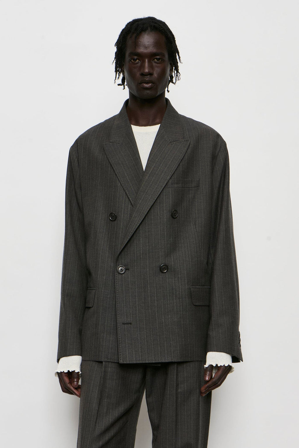 Our Legacy - Halt Blazer - Phase Stripe Motion Woolcot Jakke Our Legacy 