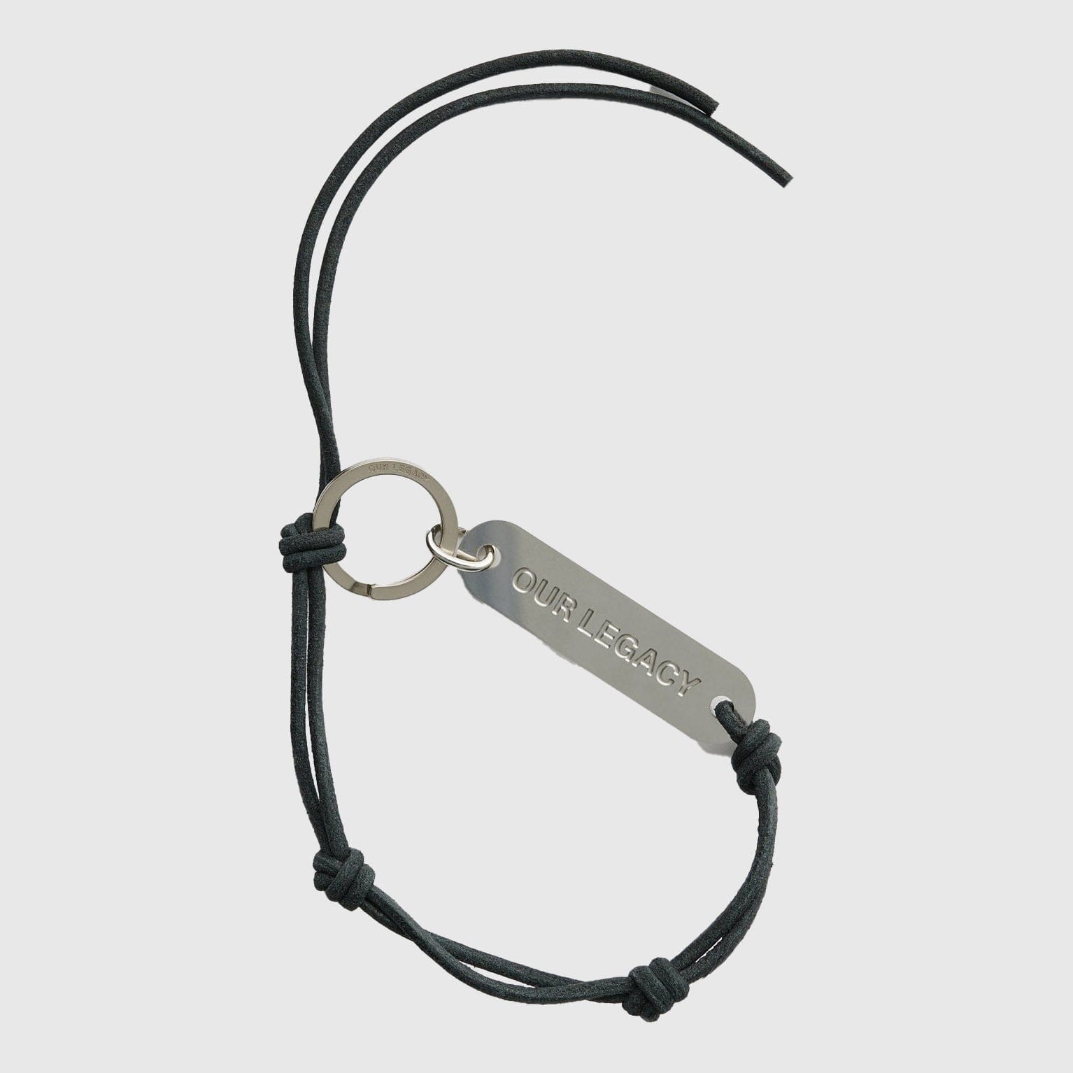 Our Legacy Ladon Key Ring - Black Leather Shirt Our Legacy 