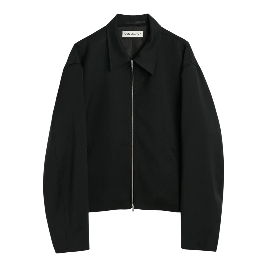 Our Legacy - Mini Jacket - Black Worsted Wool Jakke Our Legacy 