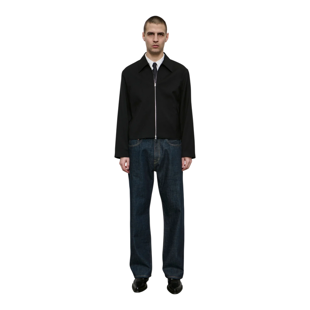 Our Legacy Mini Jacket Black Worsted Wool styled product image