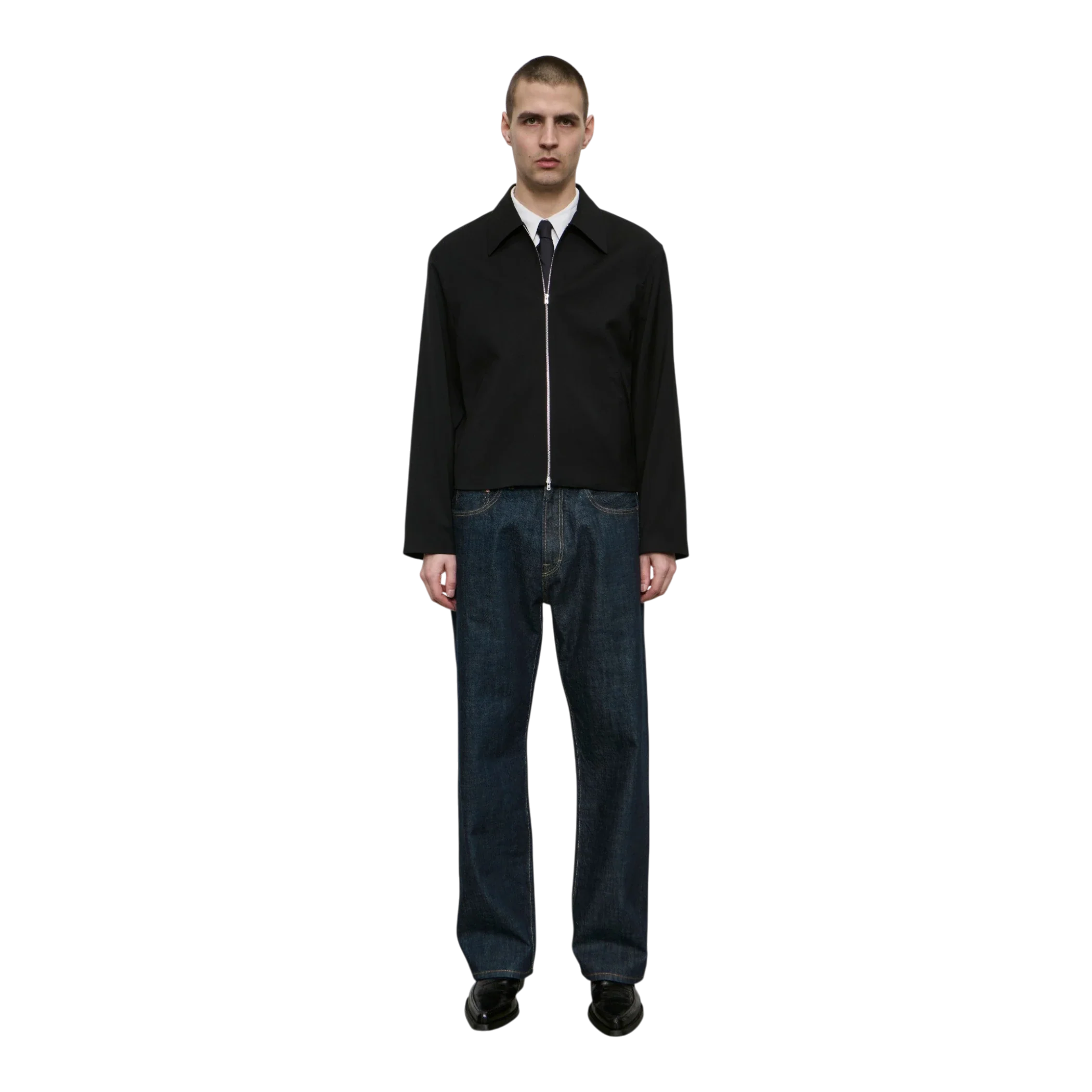 Our Legacy Mini Jacket Black Worsted Wool styled product image