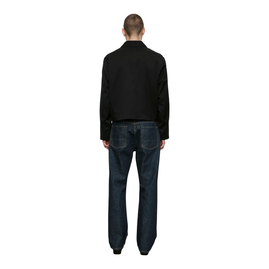 Our Legacy Mini Jacket Black Worsted Wool back product image