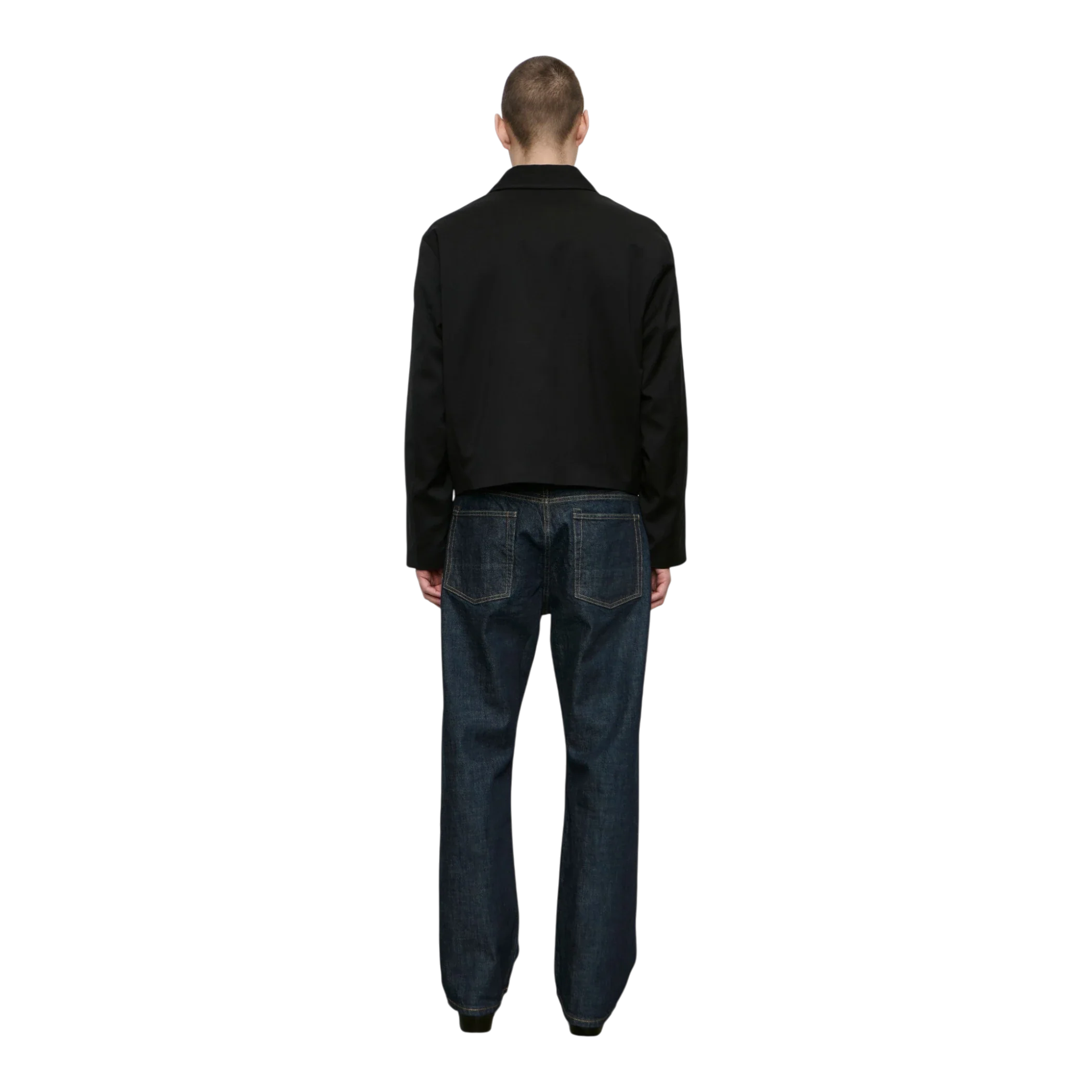 Our Legacy Mini Jacket Black Worsted Wool back product image