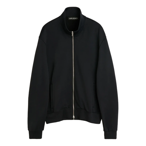 Our Legacy Mob Jacket - Prime Black True Track Jersey Jacket Our Legacy 