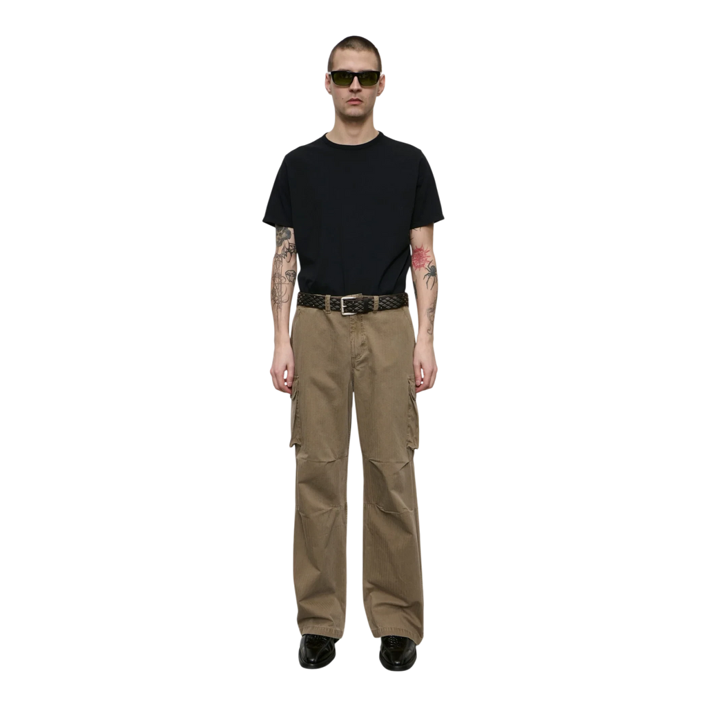 Our Legacy - Mount Cargo - Uniform Olive Herringbone Bukse Our Legacy 