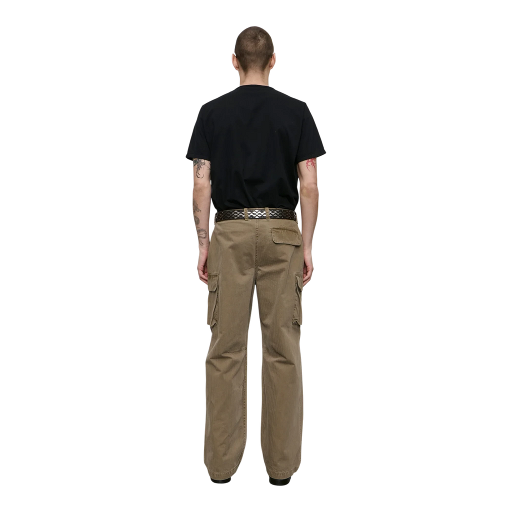 Our Legacy - Mount Cargo - Uniform Olive Herringbone Bukse Our Legacy 