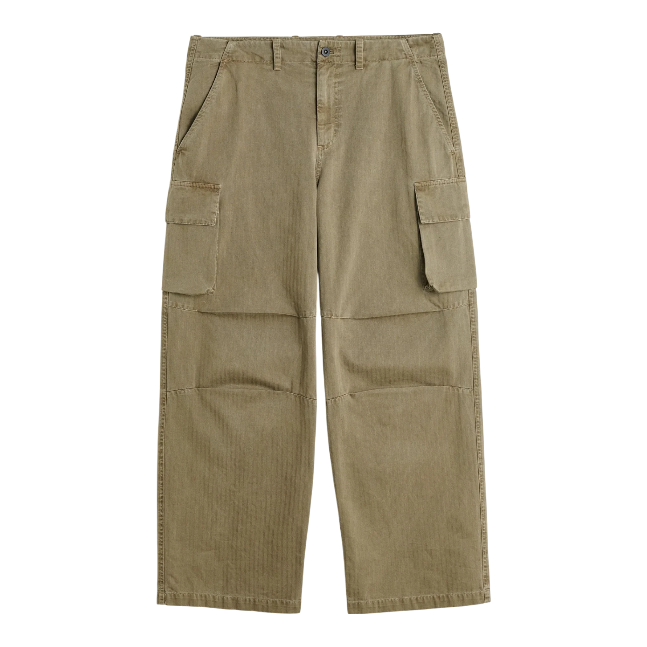 Our Legacy - Mount Cargo - Uniform Olive Herringbone Bukse Our Legacy 