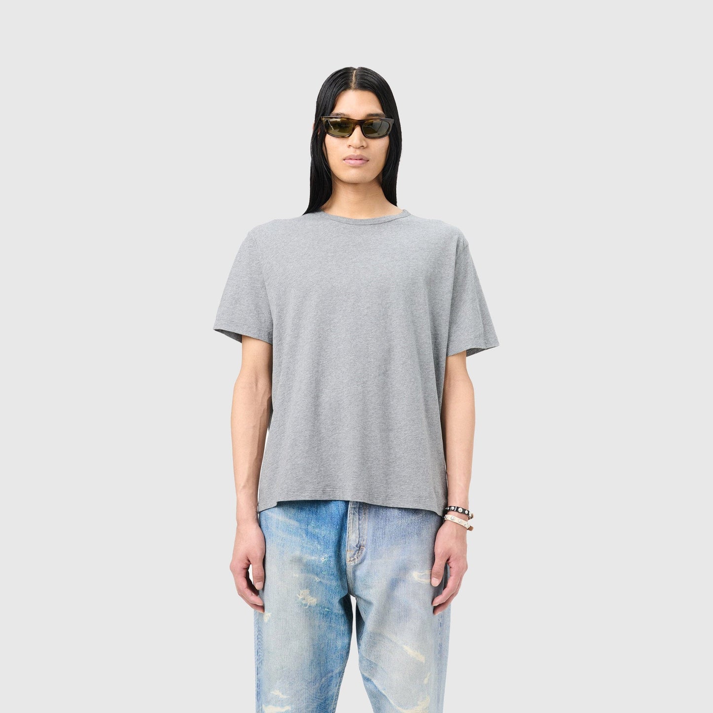 Our Legacy New Box T-Shirt - Grey Melange T-Shirt Our Legacy 