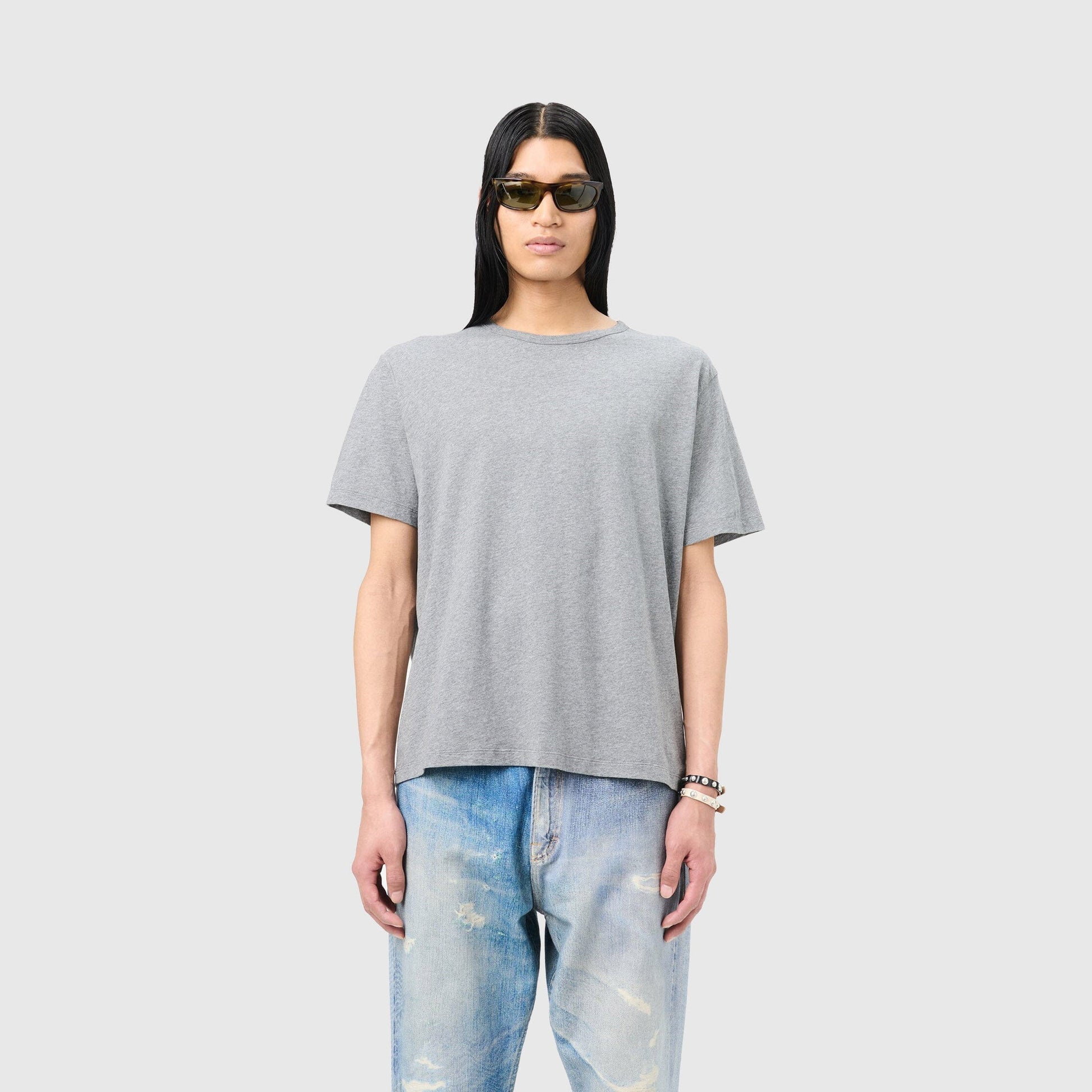 Our Legacy New Box T-Shirt - Grey Melange T-Shirt Our Legacy 