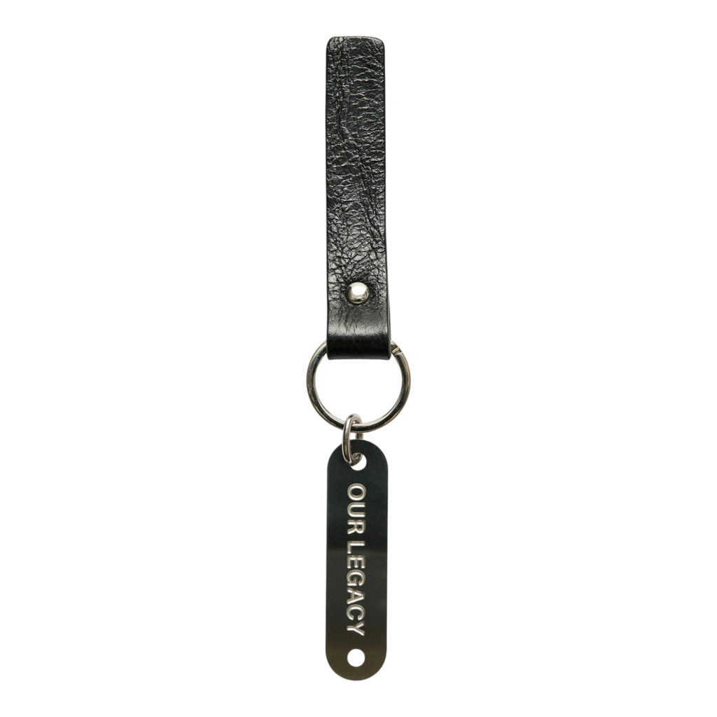 Our Legacy Ring Keyring - Black Leather Keyring Our Legacy 