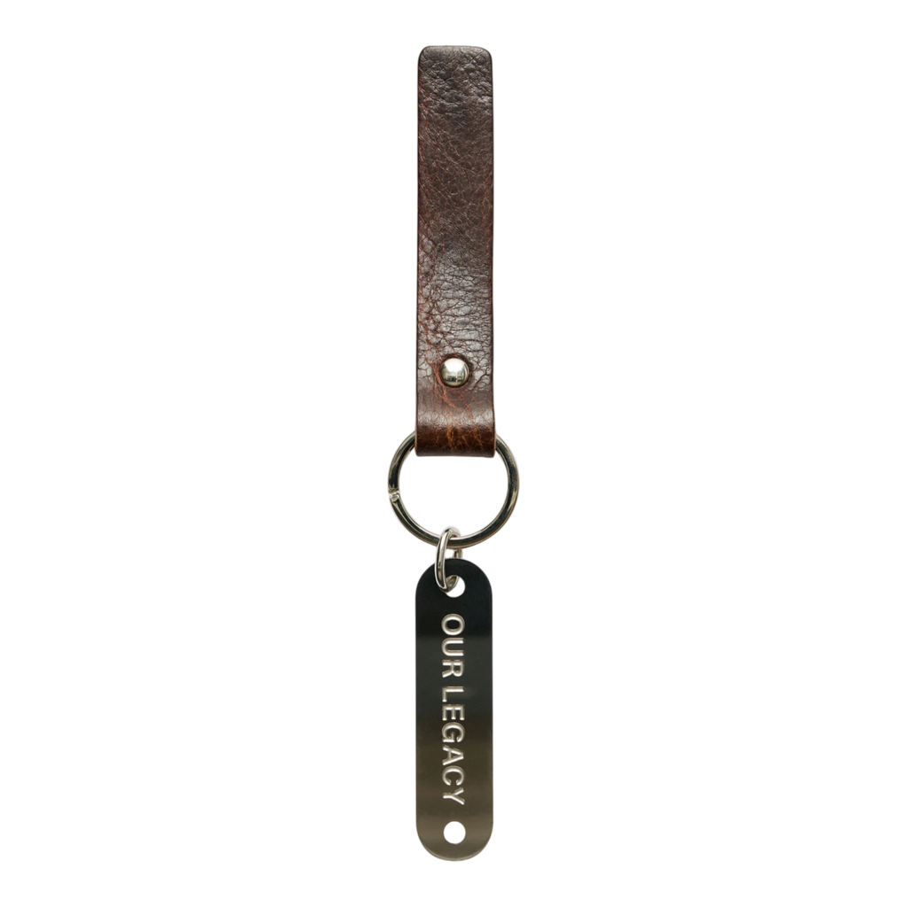 Our Legacy Ring Keyring - Brown Leather Keyring Our Legacy 