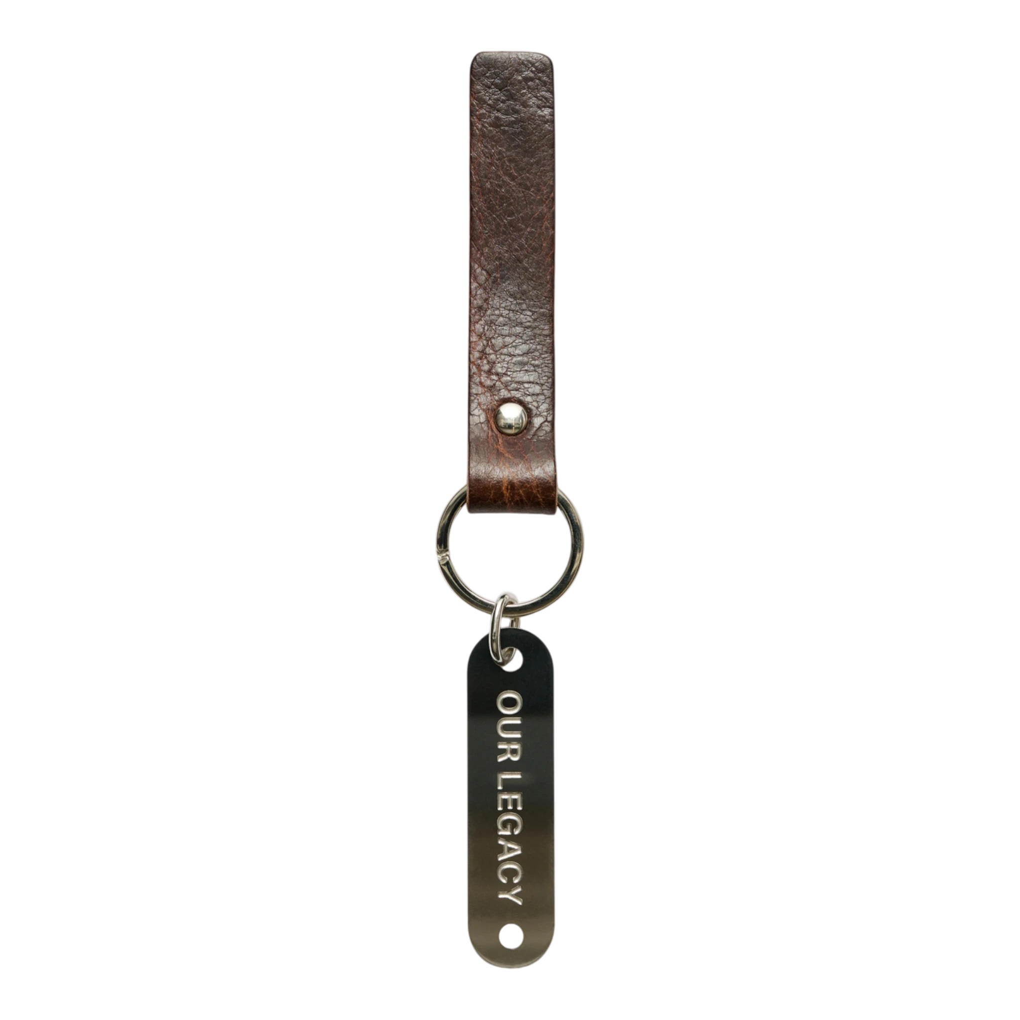 Our Legacy Ring Keyring - Brown Leather Keyring Our Legacy 