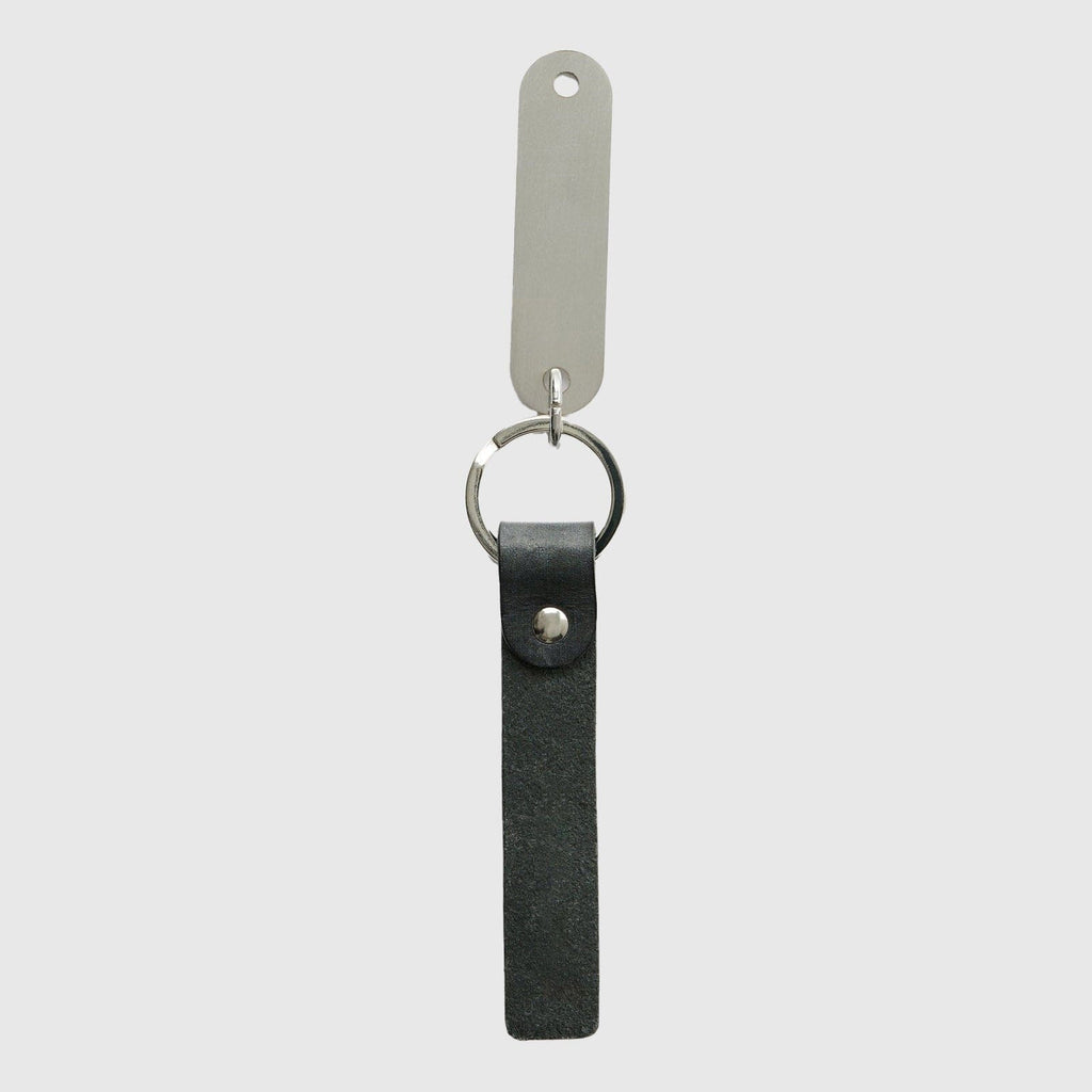 Our Legacy Ring Keyring - Grey Leather Keyring Our Legacy 
